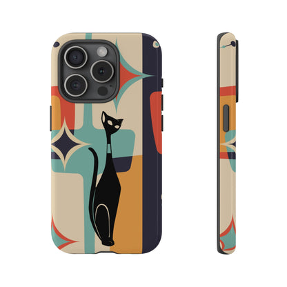 Atomic Cat, Sexton Cat, Mid Mod, Retro Geometric, Starburst Tough Phone Cases