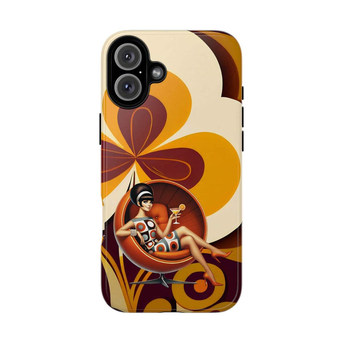 Groovy Mod 60s Retro Flower Power Phone Cases