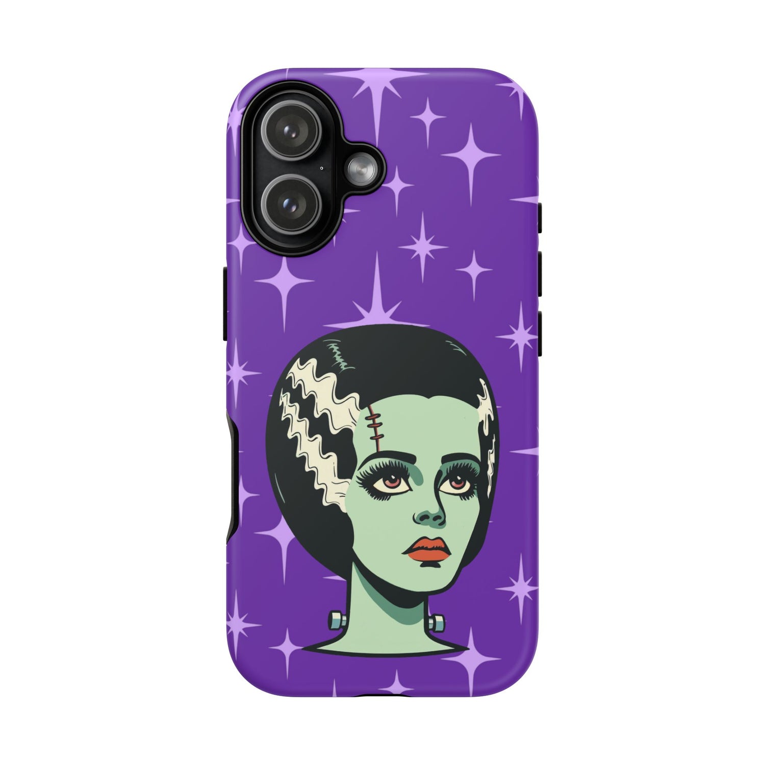 Bride of Frankenstein Retro Mid Mod Horror Buff Purple Halloween Tough Phone Case