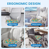 Mid Century Modern Tiki Designed Orthopedic Memory Foam Seat Cushion - Mid Century Modern Gal