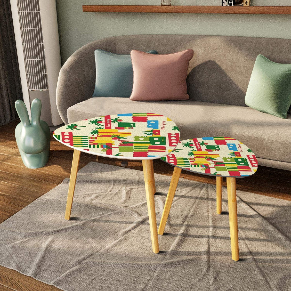 Palm Springs Modernism Kitschy Mod Nesting Tables - Mid Century Modern Gal