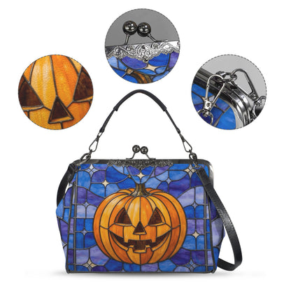 Halloween Stained Glass Style Jack-o&