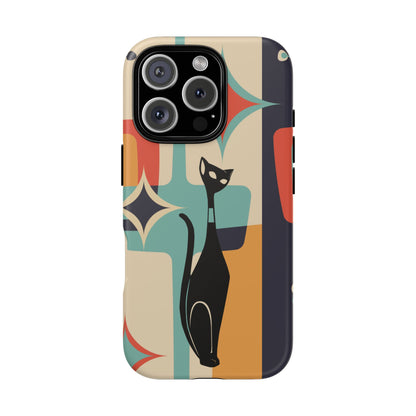 Atomic Cat, Sexton Cat, Mid Mod, Retro Geometric, Starburst Tough Phone Cases
