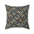 Mid Century Modern Elegant Gray Geometric Starburst Pillow Cover and Insert - Mid Century Modern Gal