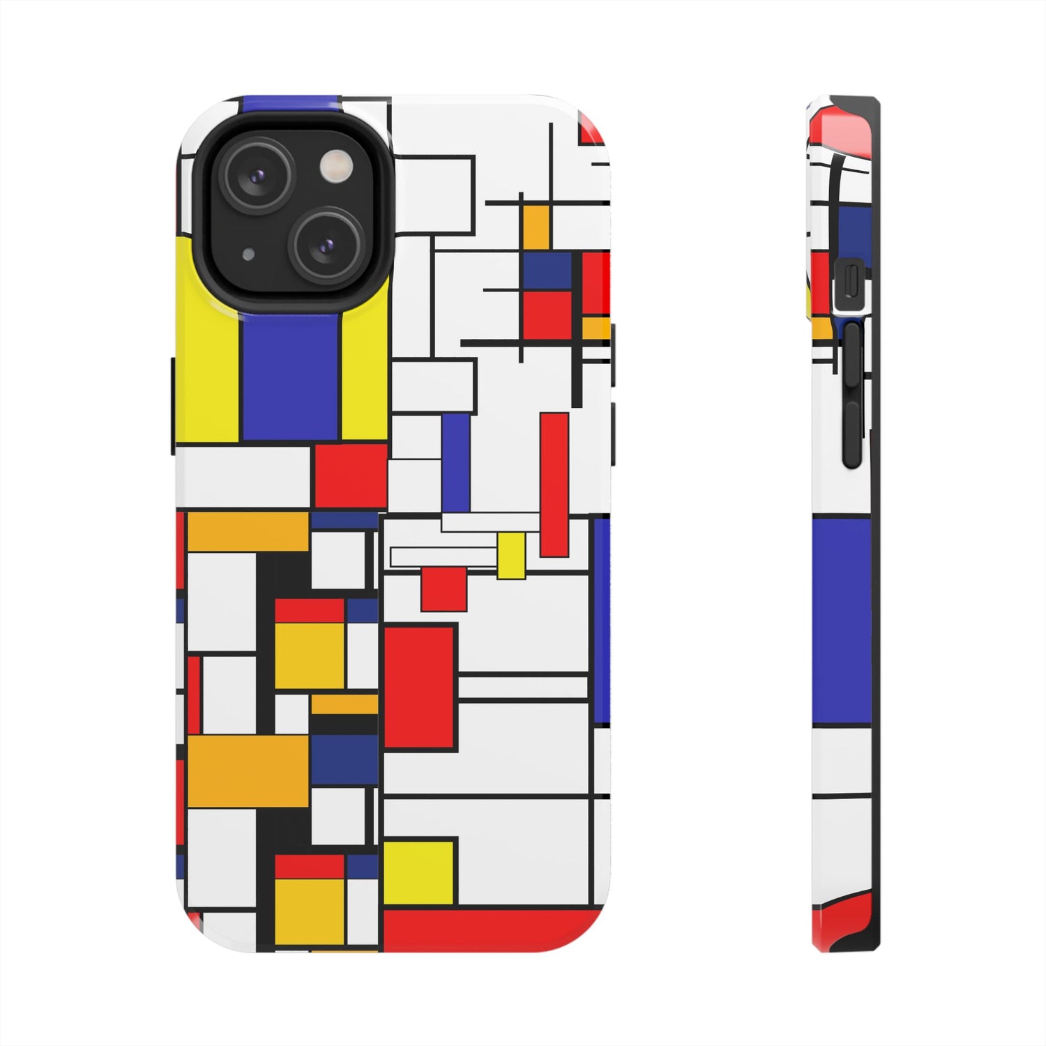 Retro Mod Mondrian, Mid Century Modern Style Tough Phone Case