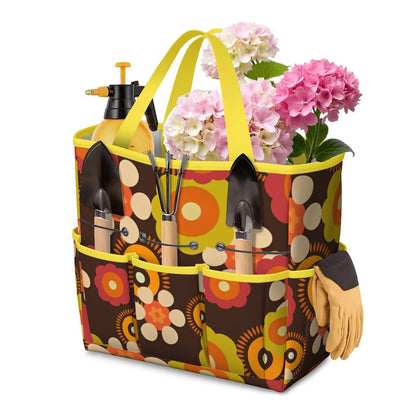 Retro Flower Power 70s Garden Tool Bag - Mid Century Modern Gal