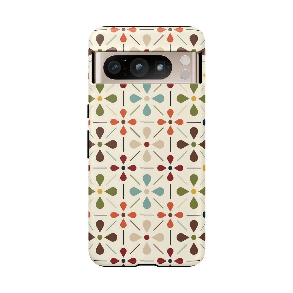 Scandinavian Flower, Mid Modern Danish Design Tough Phone Case