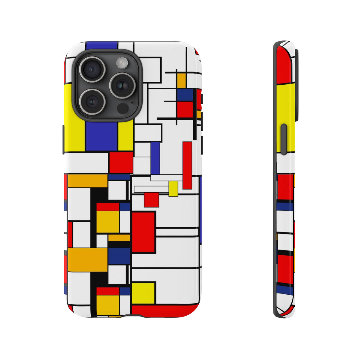 Retro Mod Mondrian, Mid Century Modern Style Tough Phone Case