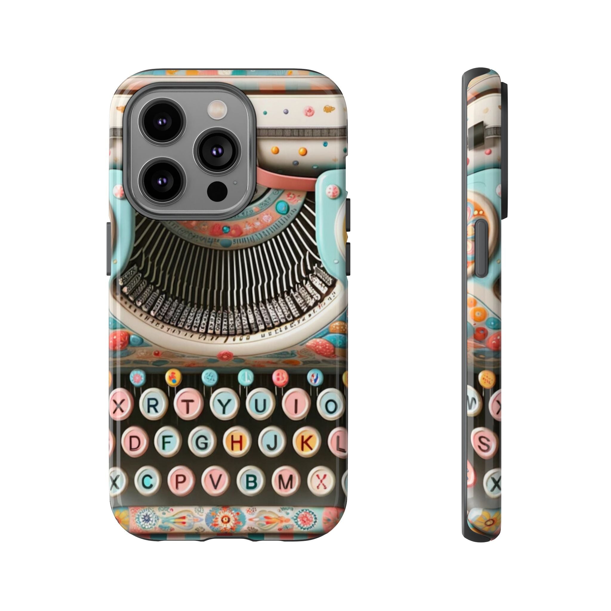 Retro Typewriter Mid Mod Kitschy  Quirky Fun Smart Phone, Tough Cases