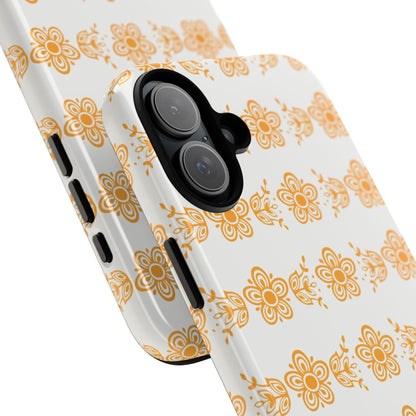 Pyrex Golden Butterfly Floral Phone Case, Tough Cases for Stylish Protection, Gift for Her, Durable, Trendy Floral Design, Cell Phone Cover
