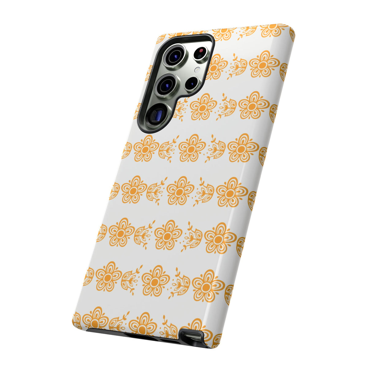 Pyrex Golden Butterfly Floral Phone Case, Tough Cases for Stylish Protection, Gift for Her, Durable, Trendy Floral Design, Cell Phone Cover