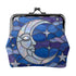 Halloween Stained Glass Style Night Sky Moon Stars Clouds Coin Purse - Mid Century Modern Gal