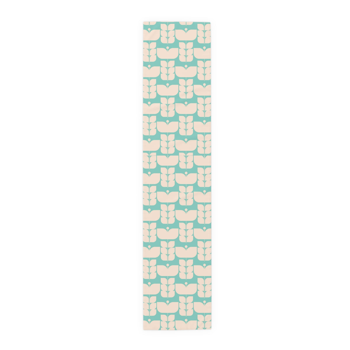 Mid Century Modern Scandi Designed Moder Danish Retro Flower Table Runner - Mid Century Modern Gal