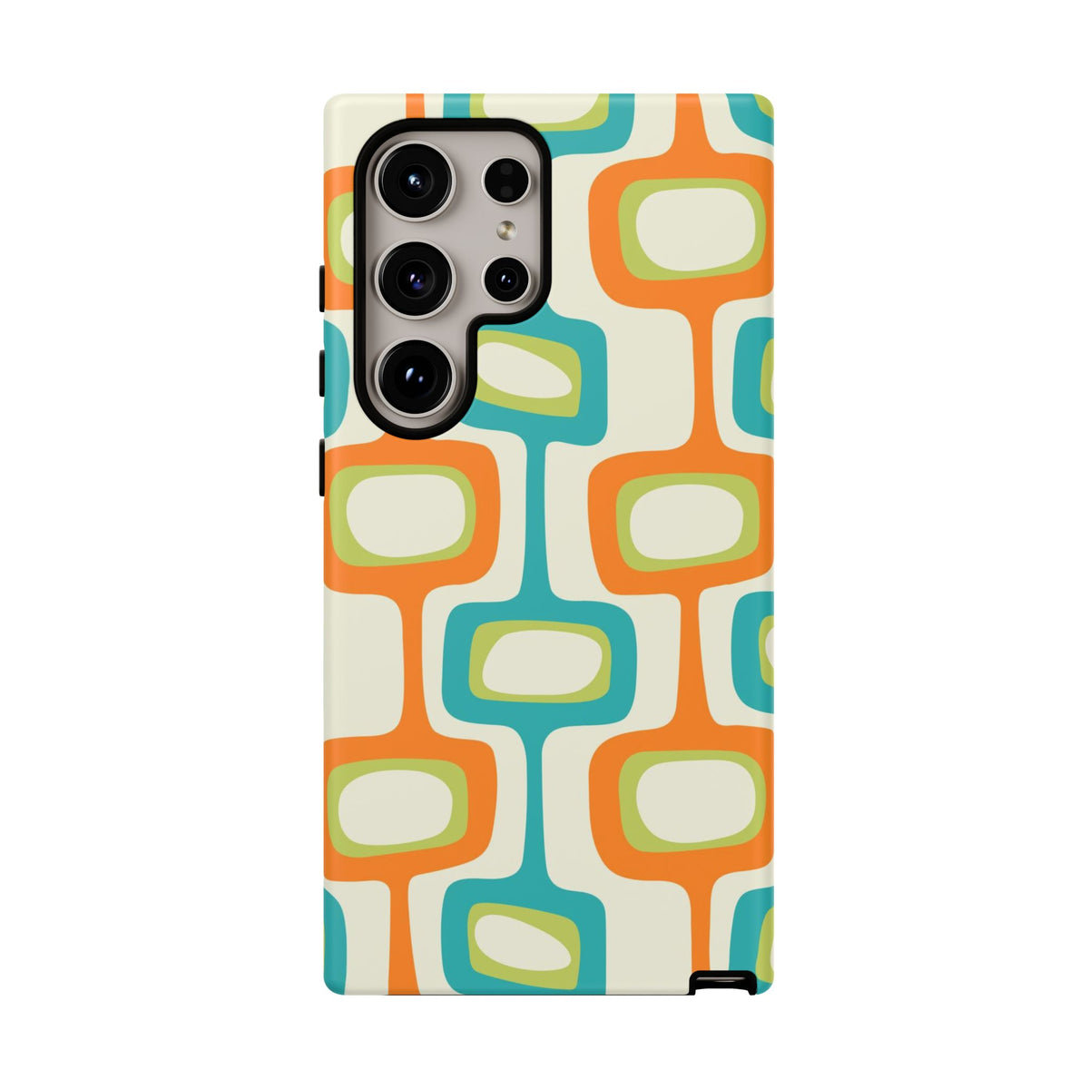 Mid Century Modern Groovy Googie Design, Colorful Smart Phone Tough Cases