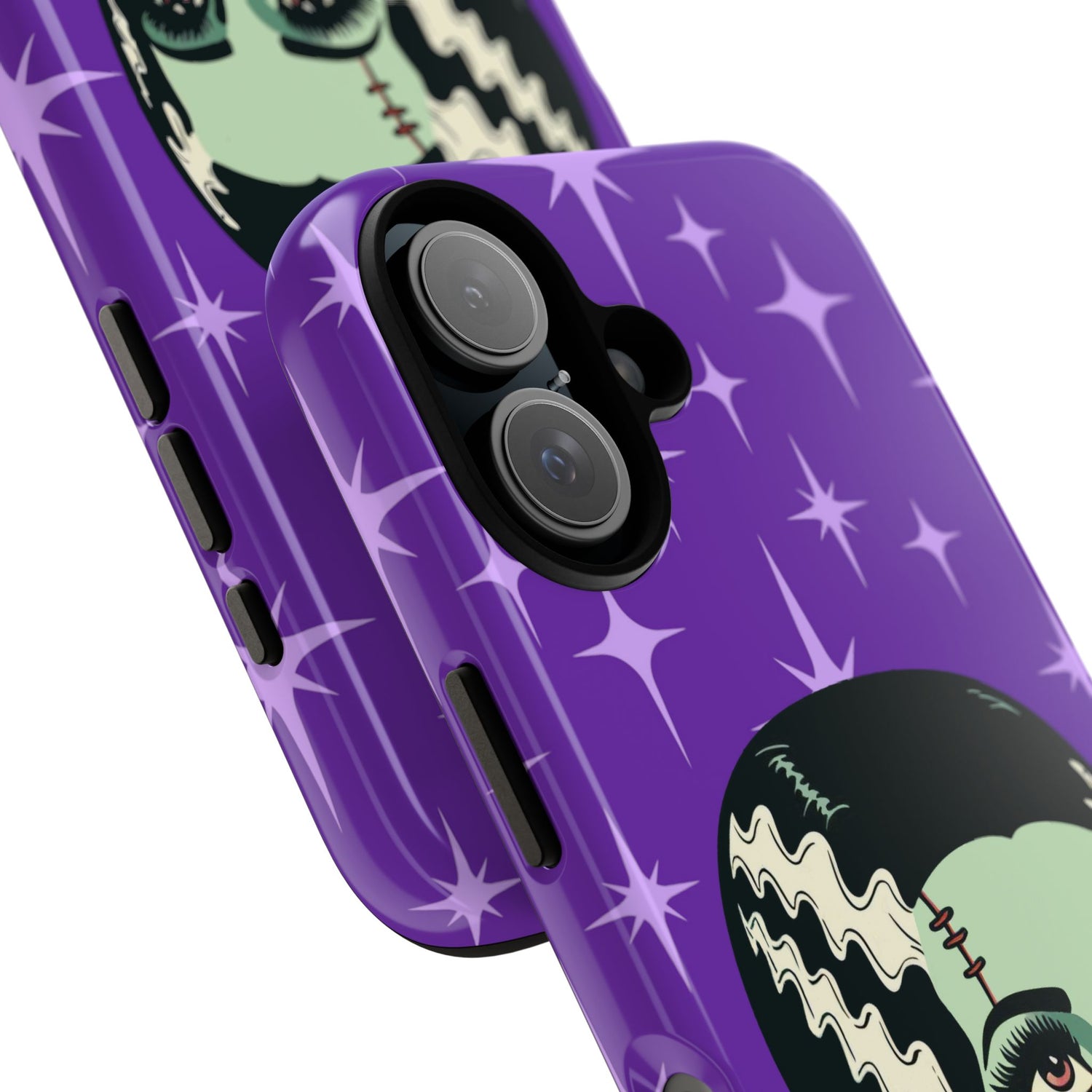 Bride of Frankenstein Retro Mid Mod Horror Buff Purple Halloween Tough Phone Case