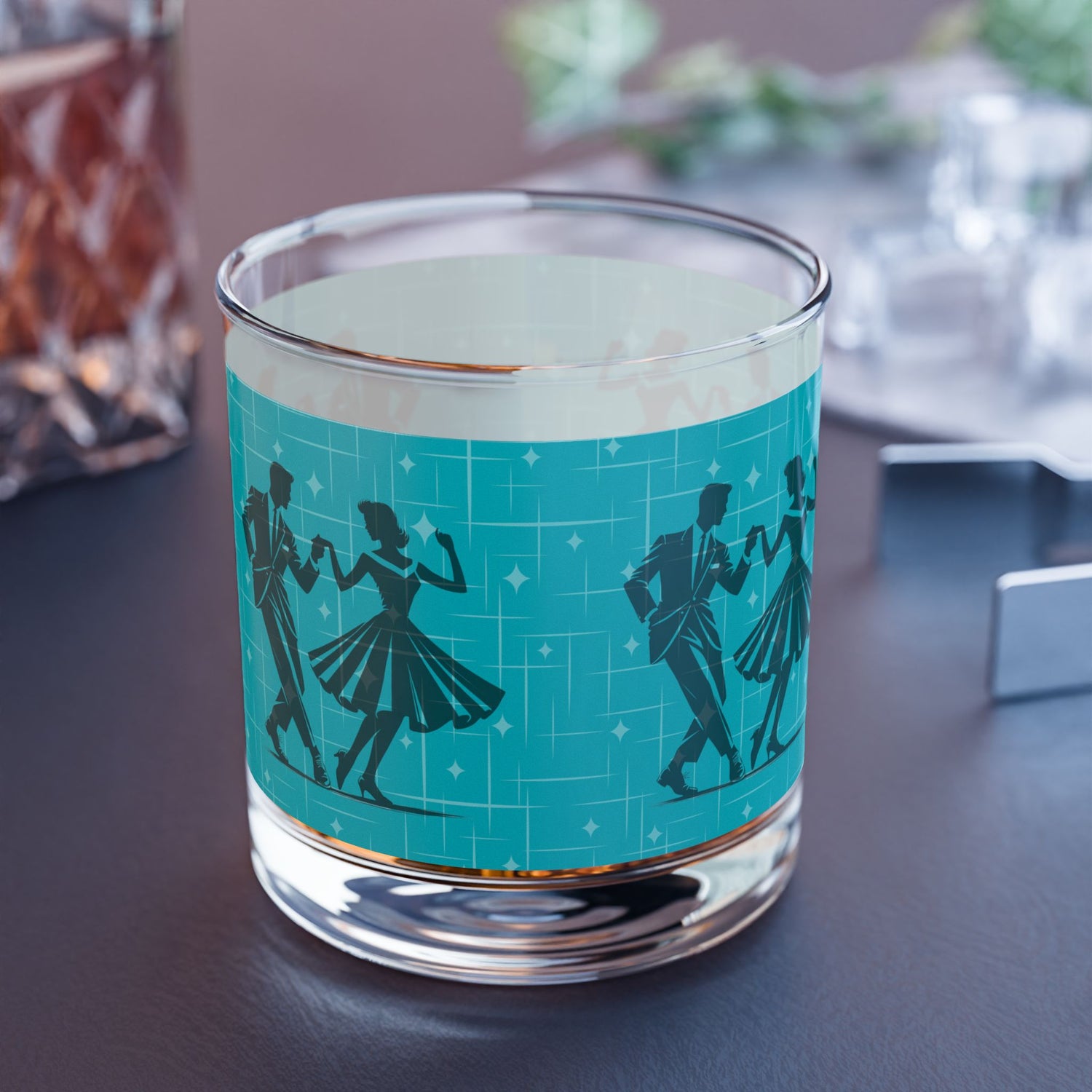 Vintage Sway Swing Dance Rocks Glass – 10oz Cocktail Tumbler for Retro Style Lovers - Mid Century Modern Gal