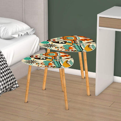 Kitschy Cats, Mid Century Modern Quirky Fun Nesting Tables - Mid Century Modern Gal