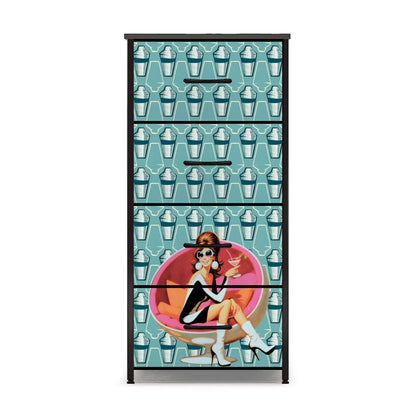 Mid Century Modern 60s Gal Martini Designed Retro 4-Drawer Dresser - Mid Century Modern Gal