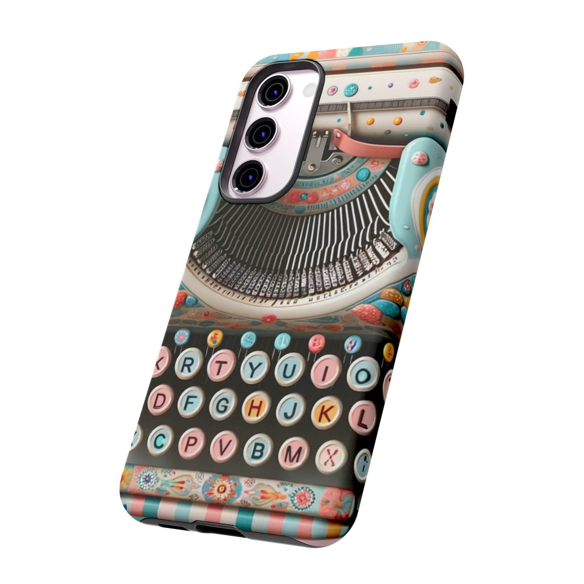 Retro Typewriter Mid Mod Kitschy  Quirky Fun Smart Phone, Tough Cases