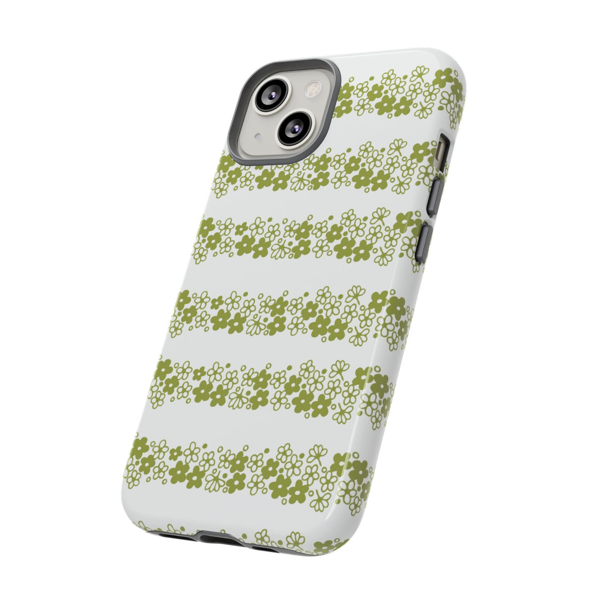 Pyrex Crazy Daisy Spring BlossonFloral Phone Case: Tough Cases with Elegant Green Floral Design, Durable Phone Cover