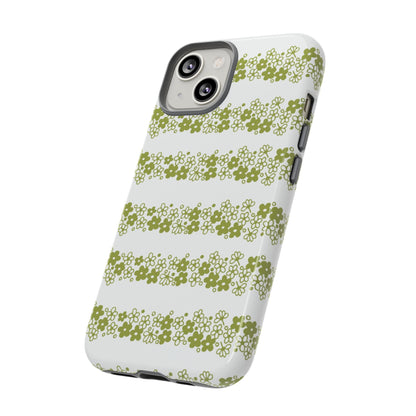 Pyrex Crazy Daisy Spring BlossonFloral Phone Case: Tough Cases with Elegant Green Floral Design, Durable Phone Cover