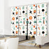 Mid Century Modern Hanging Room Divider In Sputnik, Mod Design, One Side Print - Mid Century Modern Gal