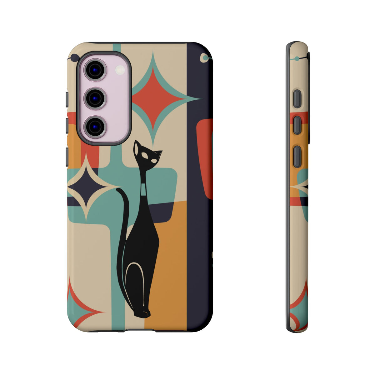 Atomic Cat, Sexton Cat, Mid Mod, Retro Geometric, Starburst Tough Phone Cases