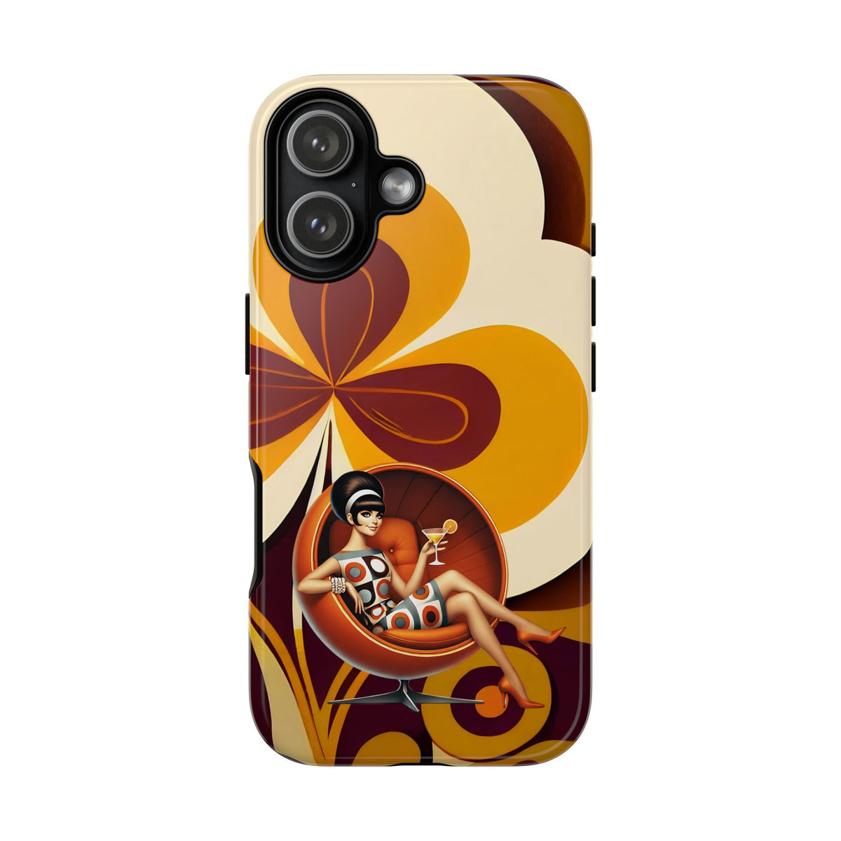 Groovy Mod 60s Retro Flower Power Phone Cases