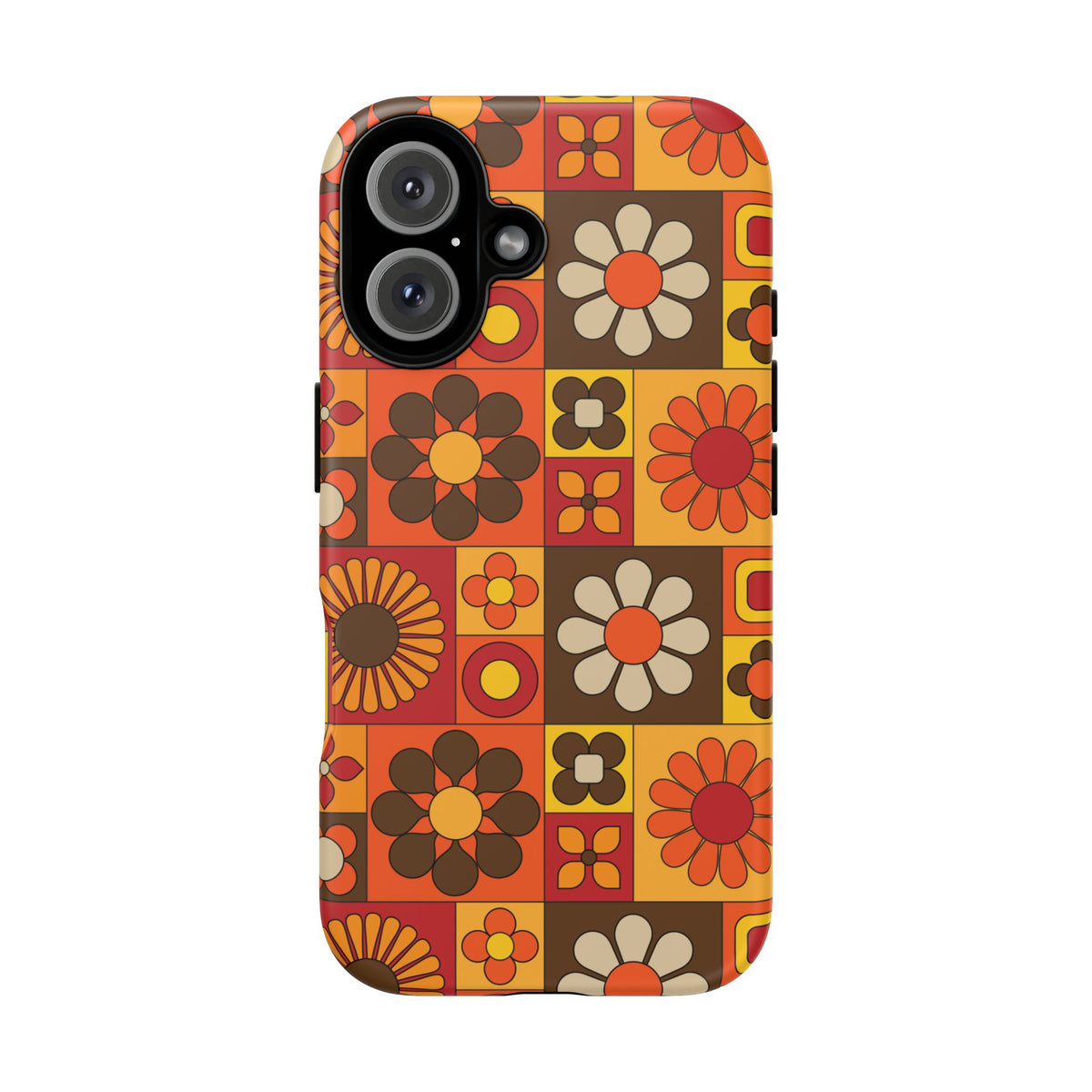 Retro 70s Mid Mod Floral Phone Case | Tough Cases for Flower Lovers