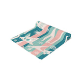 Kitschy Cat Cafe Aqua, Pink Bespoke Home Decor,  Mid Century Modern Table Runner - Mid Century Modern Gal
