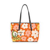 Atomic Cat Handbag, Shoulder Bag, Retro Summer Vibes Funky Floral  Stylish Tote for Everyday Use - Mid Century Modern Gal