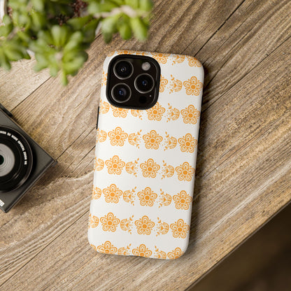 Pyrex Golden Butterfly Floral Phone Case, Tough Cases for Stylish Protection, Gift for Her, Durable, Trendy Floral Design, Cell Phone Cover