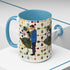 Mid Century Modern 50s Christmas Scandi Flower Kitschy Mug - Mid Century Modern Gal