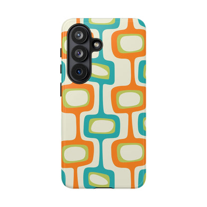 Mid Century Modern Groovy Googie Design, Colorful Smart Phone Tough Cases