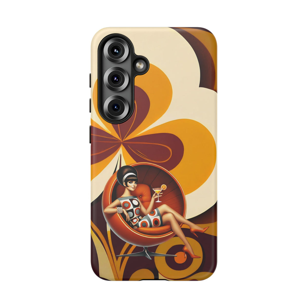 Groovy Mod 60s Retro Flower Power Phone Cases