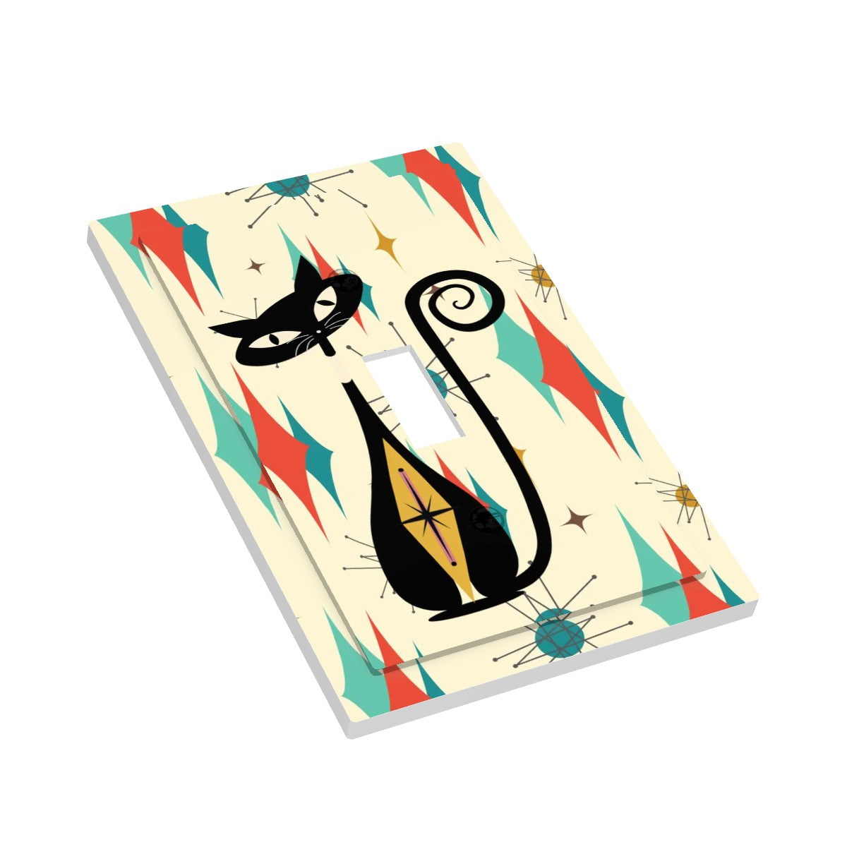 Atomic Cat Franciscan Starburst Modern Switch Cover 1-Gang 1 Toggle - Mid Century Modern Gal