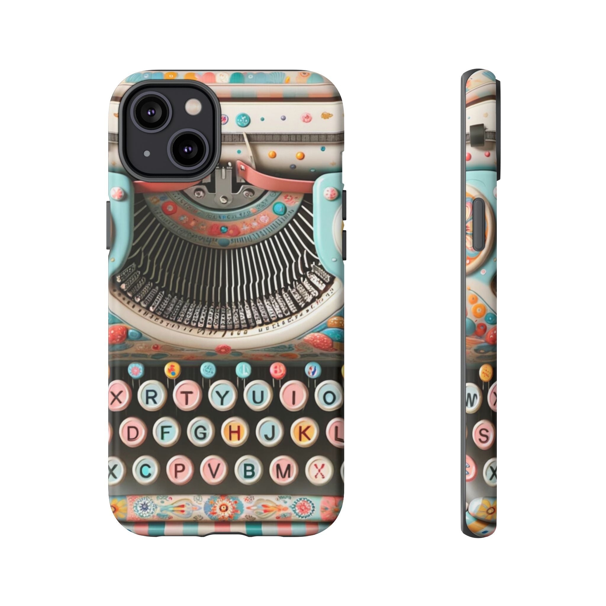 Retro Typewriter Mid Mod Kitschy  Quirky Fun Smart Phone, Tough Cases