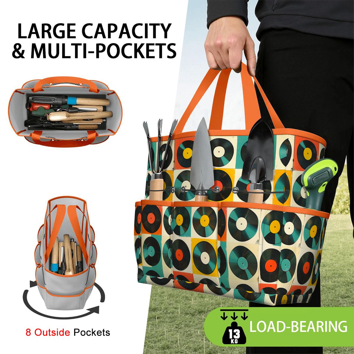 Retro Records, Groovy Mod Garden Tool Bag