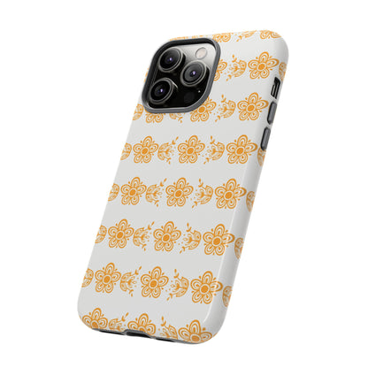 Pyrex Golden Butterfly Floral Phone Case, Tough Cases for Stylish Protection, Gift for Her, Durable, Trendy Floral Design, Cell Phone Cover
