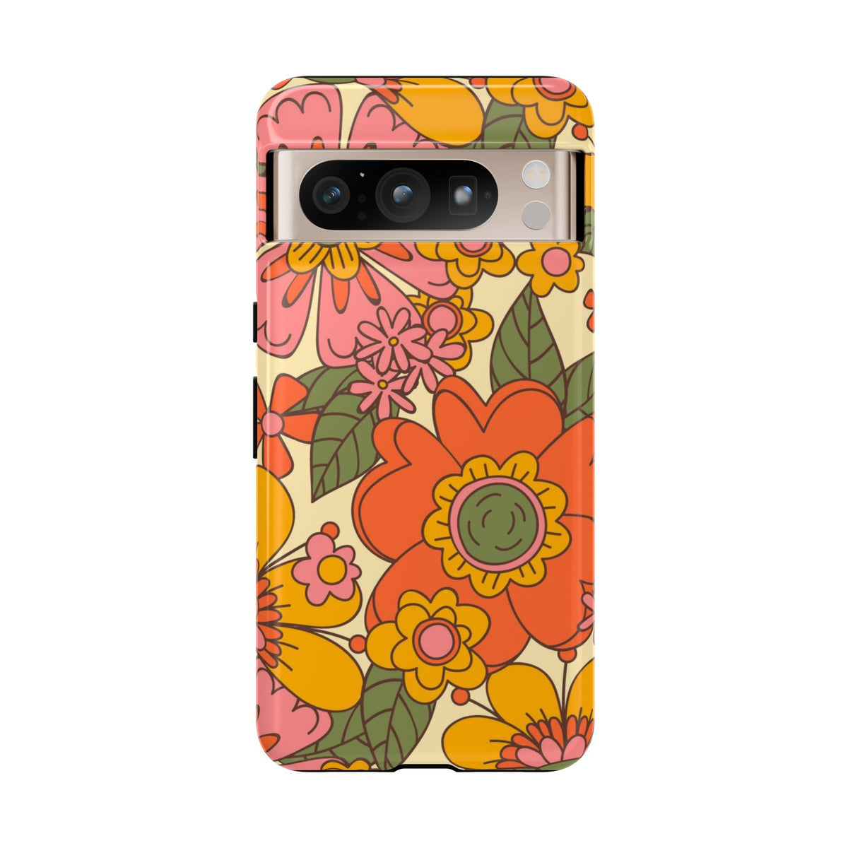 Groovy Retro Flower Power Vintage Inspired Pattern Smart Phones Tough Phone Cases
