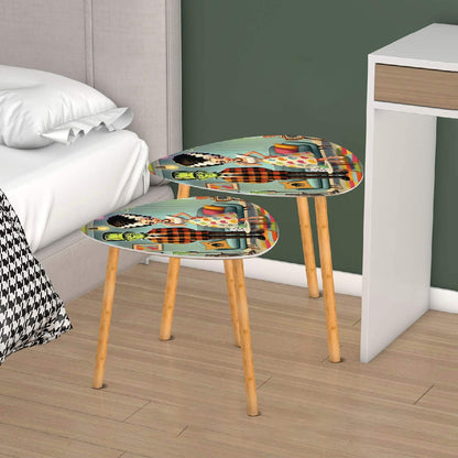 Frankenstein And Bride Retro Mod Vibes Mid Century Modern Nesting Tables - Mid Century Modern Gal