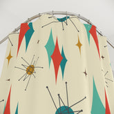 Atomic Franciscan Starburst Retro Shower Curtain - Mid-Century Modern Design for Stylish Bathrooms - Mid Century Modern Gal