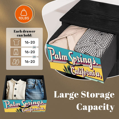 Mid Century Modern Kitschy Flamingo Old Palm Springs California 50s Deco 4-Drawer Dresser - Mid Century Modern Gal
