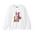 Mid Century Modern Christmas Kitsch Vintage New York City Graphic Crewneck Sweatshirt - Mid Century Modern Gal