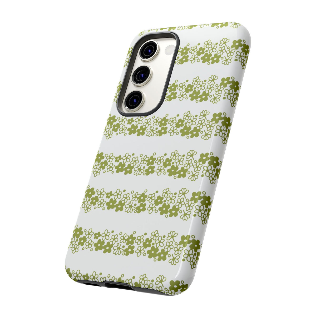 Pyrex Crazy Daisy Spring BlossonFloral Phone Case: Tough Cases with Elegant Green Floral Design, Durable Phone Cover