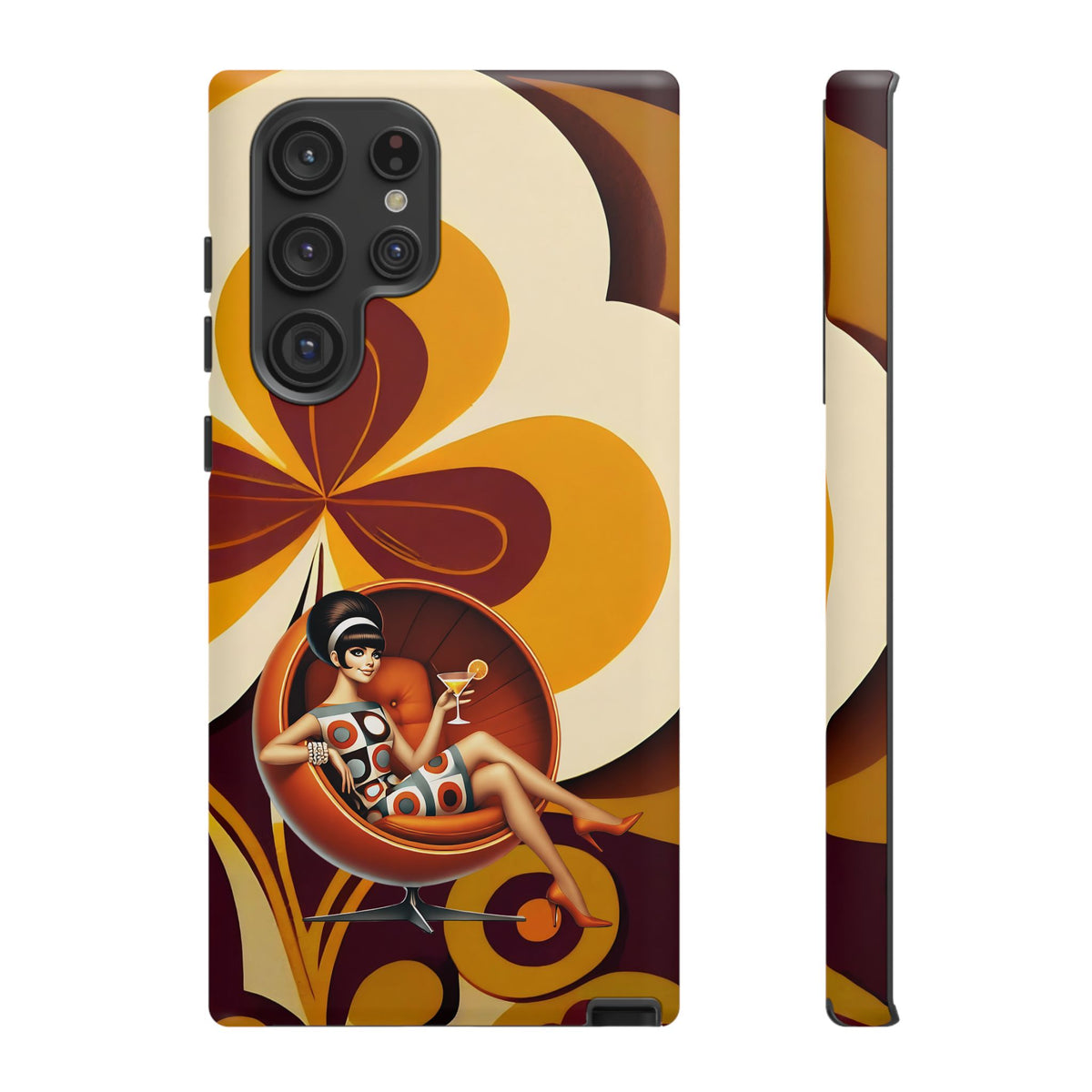 Groovy Mod 60s Retro Flower Power Phone Cases