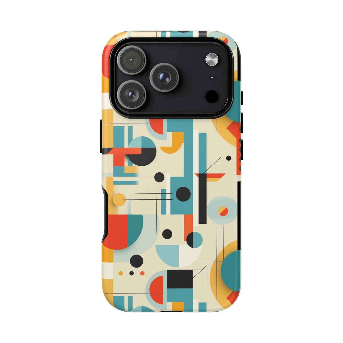 Bauhaus Designed Mid Mod Geometric Groovy Smart Phone, iPhone, Samsung, Pixel Compatible Tough Cases