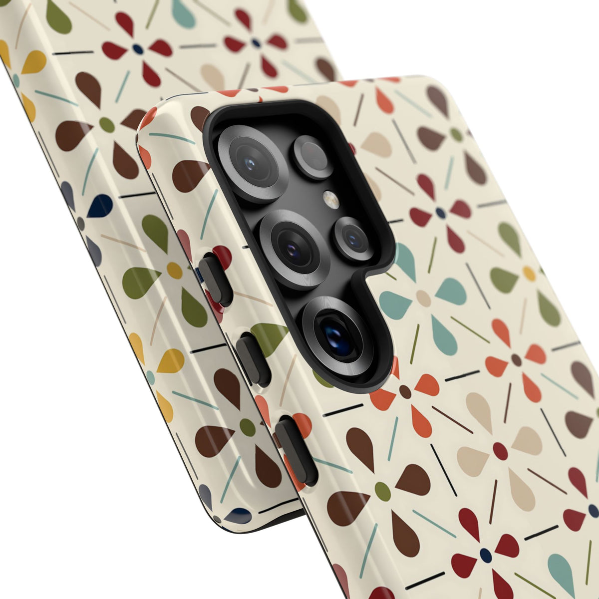 Scandinavian Flower, Mid Modern Danish Design Tough Phone Case