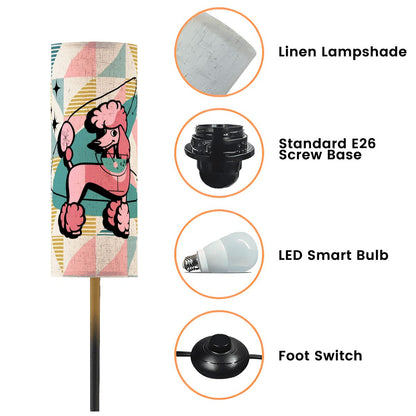 Mid Century Modern 50s Poodle Retro Floor Lamp - Mid Century Modern Gal