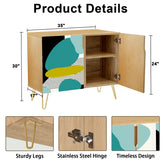 Mid Century Modern Sideboard Credenza, Geometric Amoeba Designed Mod Furniture - Mid Century Modern Gal